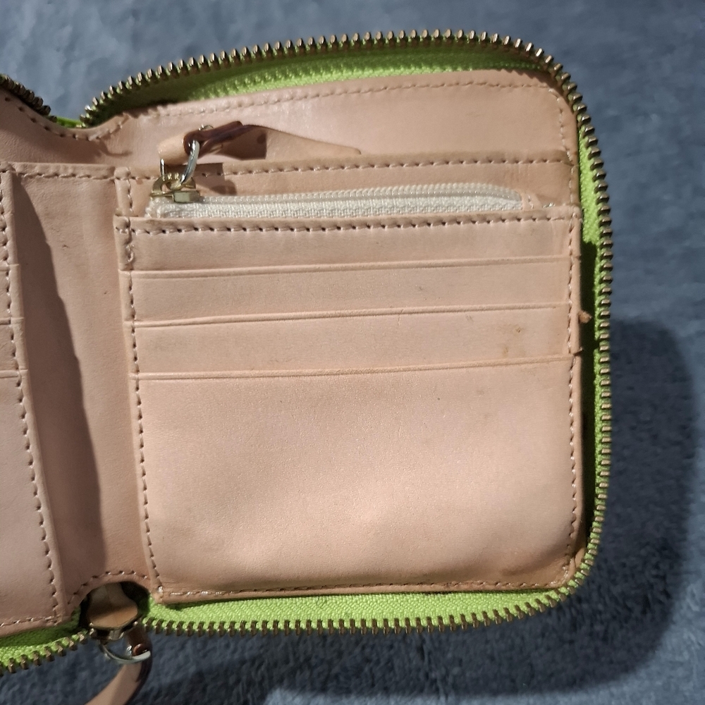 kate spade New York Lime Patent Zip-Around Wallet - Picture 8 of 10